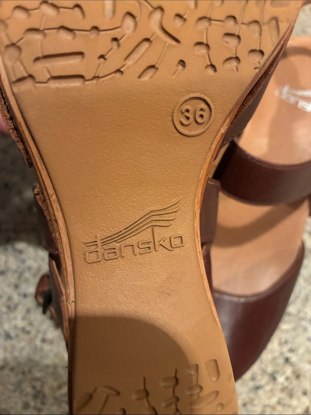 Dansko Taci Mary Jane Leather Clog Womems 36 - Picture 3 of 11